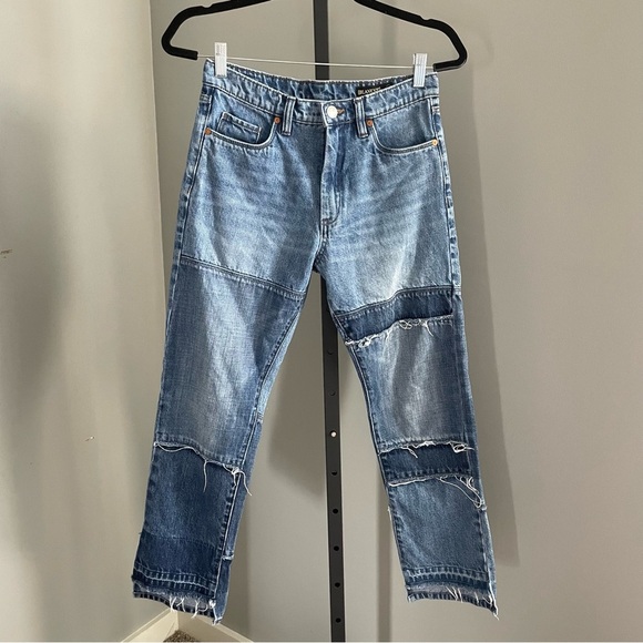 Blank NYC Patchwork Mismatched Jeans Size 27 - Picture 1 of 3